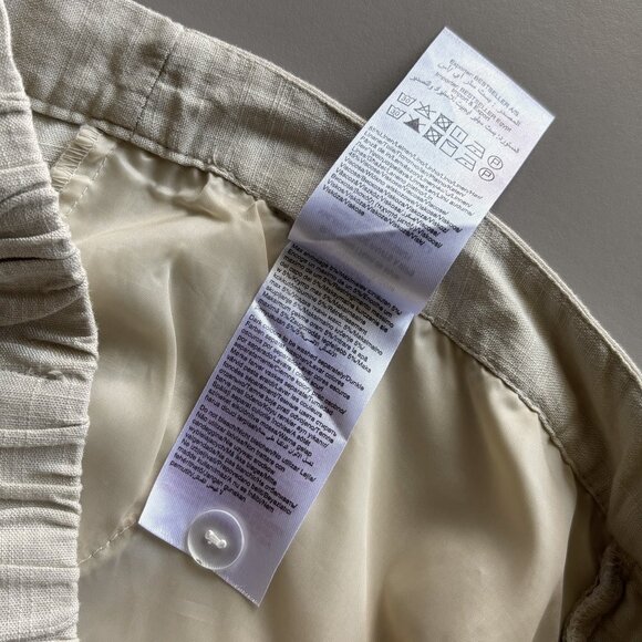 Vero Moda Lanna Wide Pants, Lightweight Linen Blend Casual Summer Pants, sz 36 - Picture 11 of 11